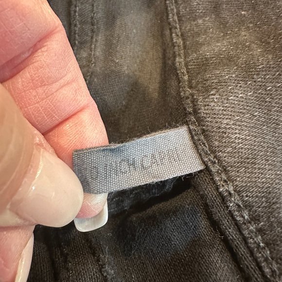 Rag & Bone Jeans Capri Mid Rise Skinny Destroyed Step Hem Black Hampton Size 27 - Picture 5 of 16